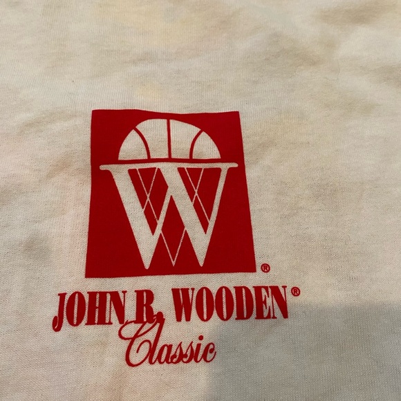 John Wooden T Shirt 1998 Basketball T Shirt Logo Athletic KU UCLA Bruins Size XL - Picture 3 of 6
